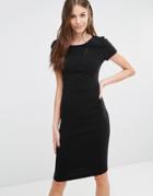 Sisley Fitted Pencil Dress - Black
