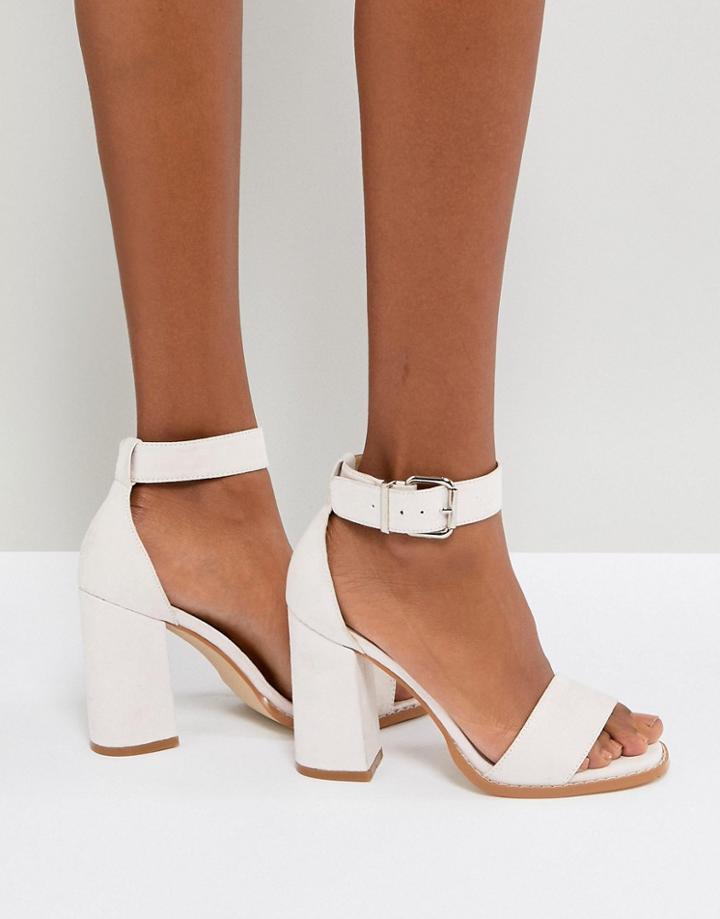 Raid Imani Pale Pink Block Heeled Sandals - Pink