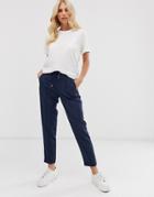 Y.a.s Relaxed Pants-navy