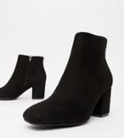 Truffle Collection Kitten Heel Ankle Boots - Black