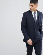 New Look Skinny Fit Suit Jacket In Navy - Blue