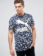 Puma Camo T-shirt In Blue 57152737 - Blue