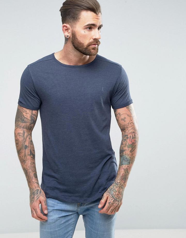 Ringspun Space Marl T-shirt - Navy