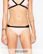 South Beach Nude Double Strap Bikini Bottom - Nude