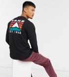 Vans Mountain Back Print Long Sleeve T-shirt In Black Exclusive At Asos