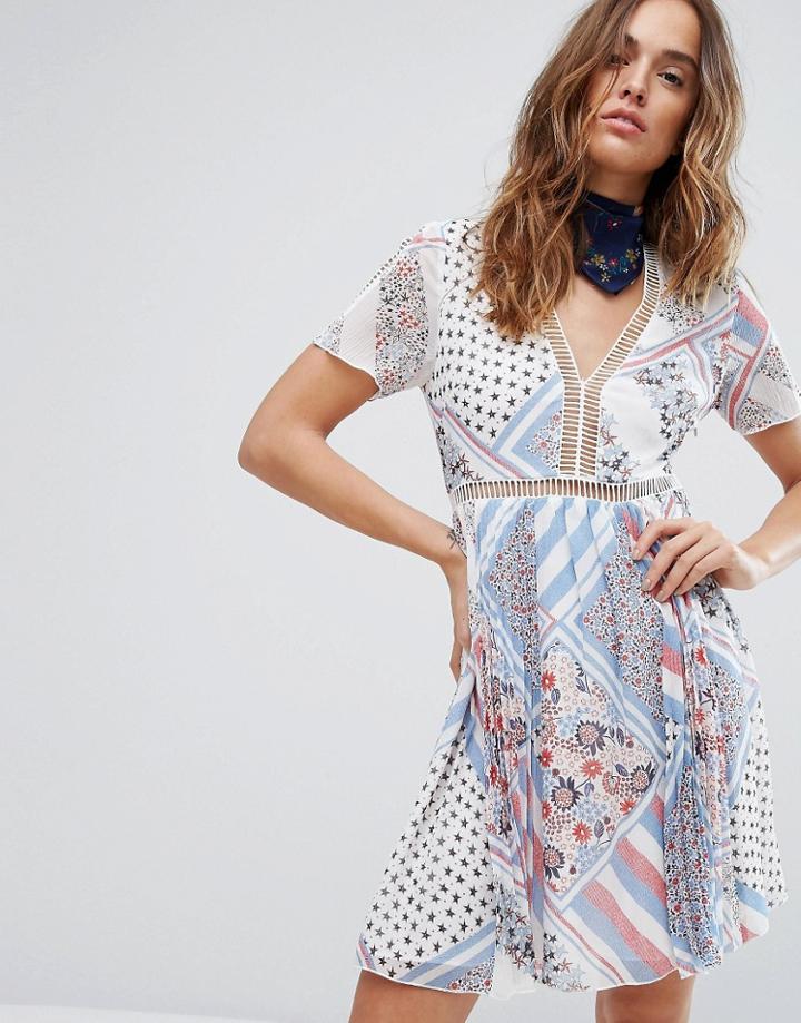 Tommy Hilfiger Gigi Hadid Printed Silk Dress - Multi