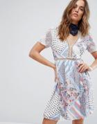 Tommy Hilfiger Gigi Hadid Printed Silk Dress - Multi