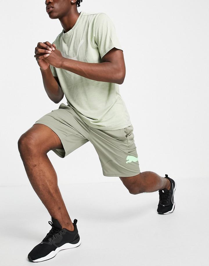 Puma Training 10 Shorts In Gray-grey