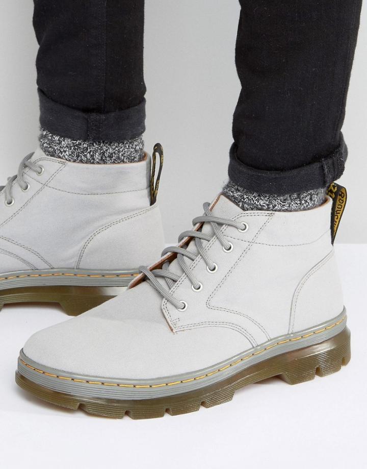 Dr Martens Bonny Canvas Boots - Gray