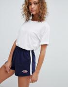 Pull & Bear Jersey Short In Navy - Navy