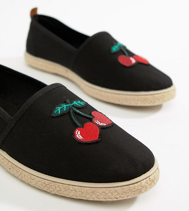 Kaltur Cherry Espadrilles - Black