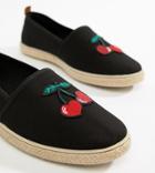 Kaltur Cherry Espadrilles - Black