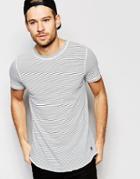 Esprit Fine Stripe T-shirt - White