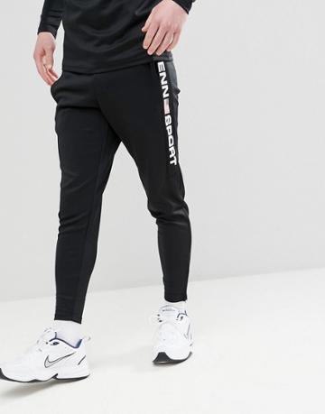 Penn Sport Skinny Joggers In Black - Black