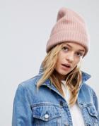 Weekday Cashmere Beanie - Pink