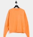 Collusion Unisex Cropped Sweatshirt In Orange - Part Of A Set