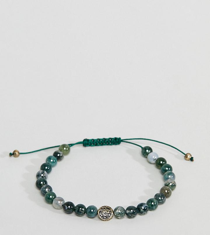 Reclaimed Vintage Inspired Green Beaded Bracelet Exclusive To Asos - Green