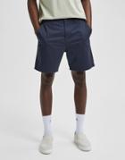 Selected Homme Organic Cotton Blend Slim Chino Shorts In Navy