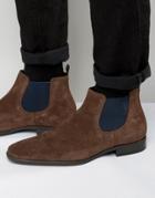 Dune Martime Suede Chelsea Boots - Brown