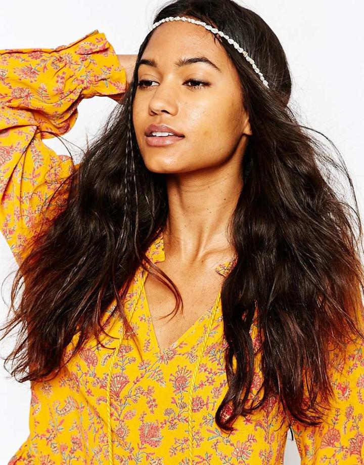 Asos Mini Shell Headband - Cream