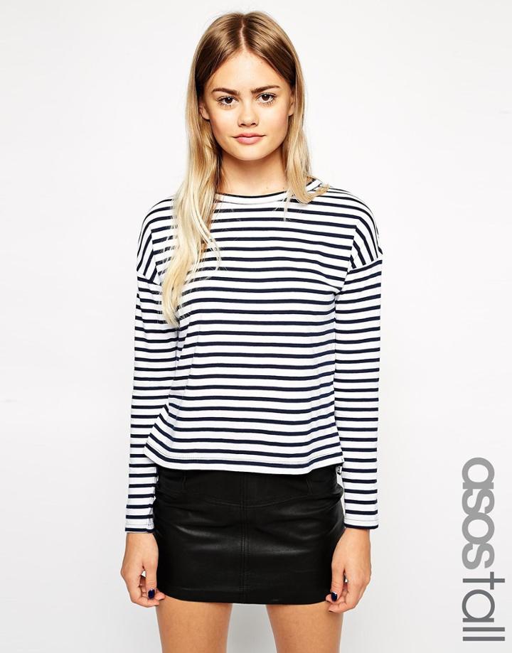 Asos Tall Long Sleeve Stripe Top