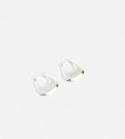 Asos Design Sterling Silver Hoop Earrings In Chunky Design