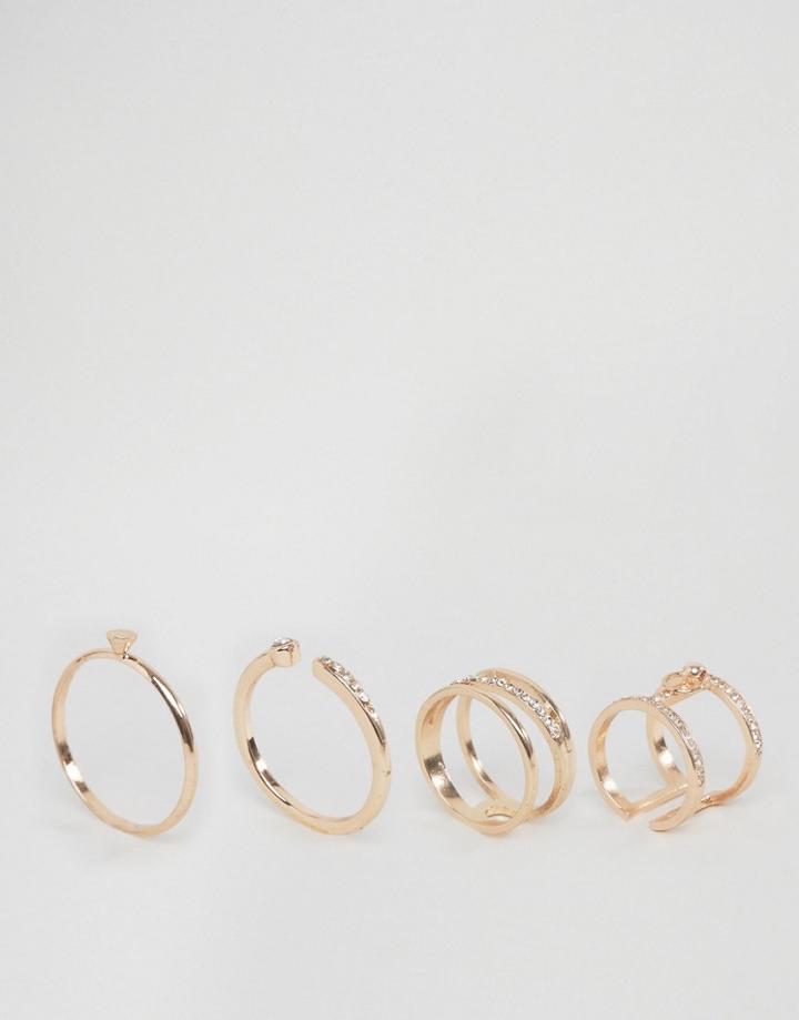 Aldo Dworelia Stacking Rings - Gold