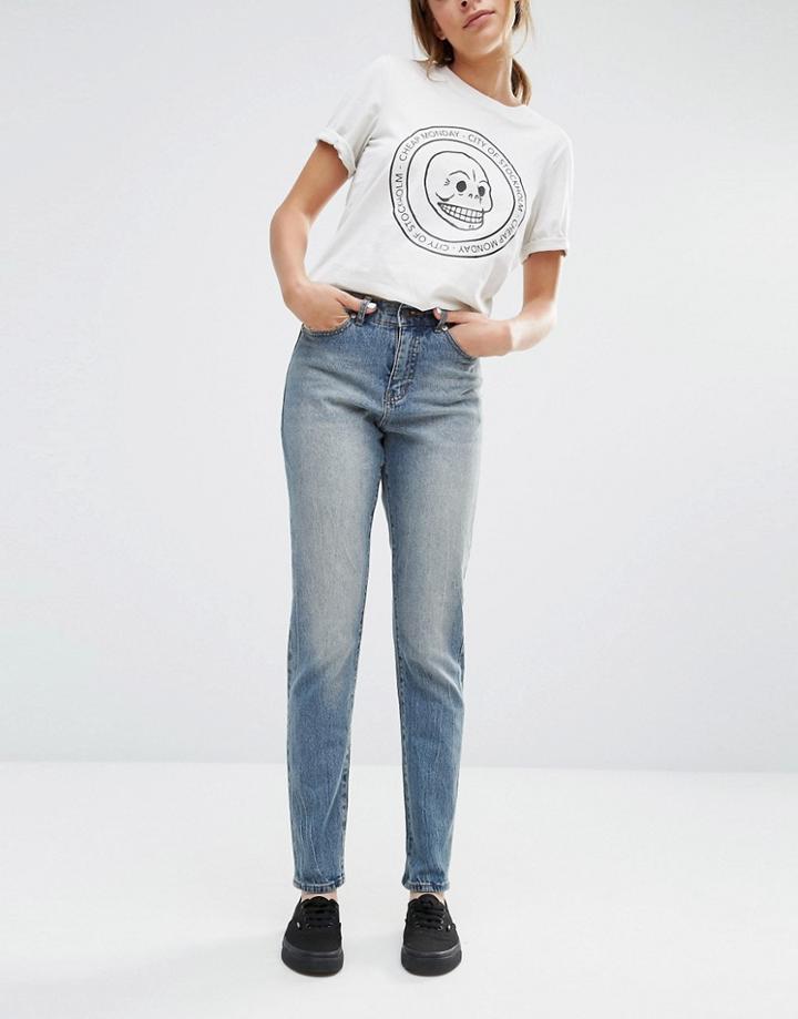 Cheap Monday Donna Boyfriend Jeans L30 - Blue