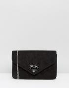 Carvela Clutch Bag With Jewel Embellishment - Black