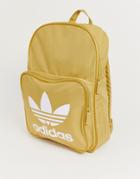 Adidas Originals Trefoil Backpack In Beige - Beige