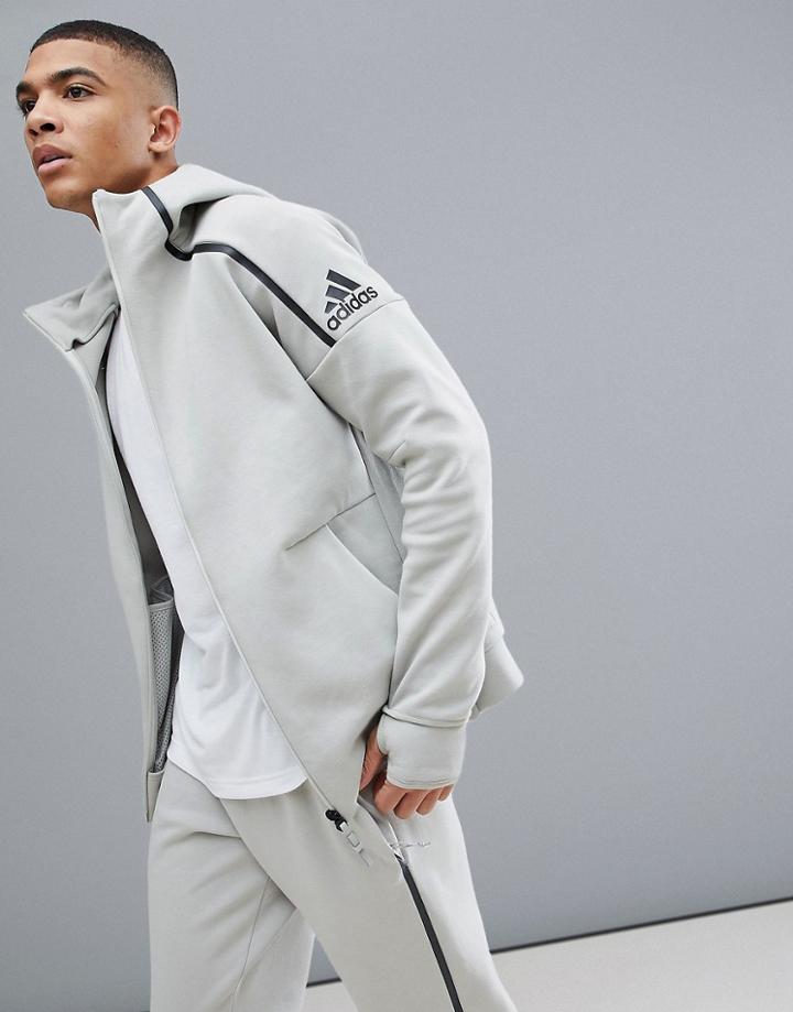 Adidas Zne 2 Hoodie In Beige Cg2174 - Beige