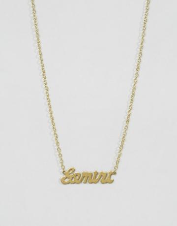 Rock N Rose Gemini Zodiac Necklace - Gold