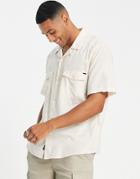 Only & Sons Revere Shirt With Chest Pockets In White