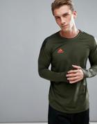 Adidas Tango Soccer Long Sleeve Top In Green Cd0980 - Green