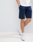 Hugo Slim Fit Chino Shorts In Navy - Navy