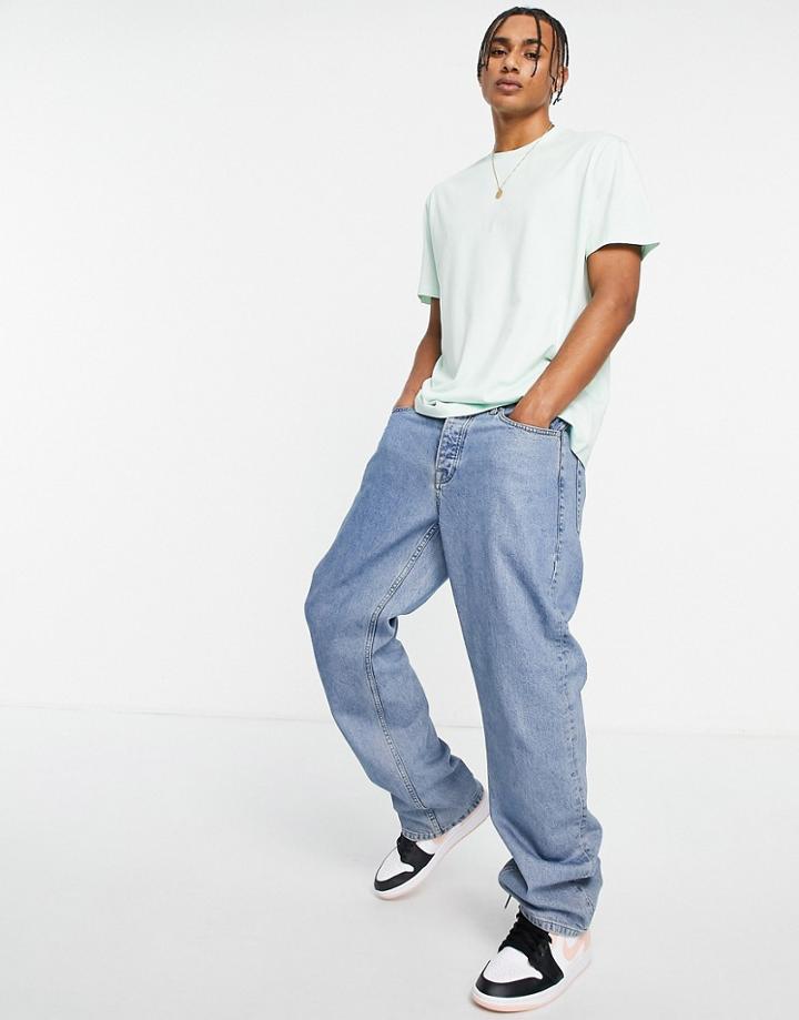 Asos Design Relaxed Fit T-shirt In Light Green