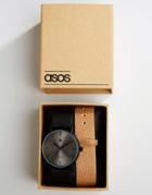Asos Watch With Interchangeable Textured Strap - Multi