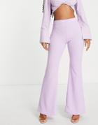 I Saw It First Flare Pant In Lilac-purple