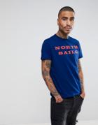 North Sails Logo T-shirt In Navy - Navy