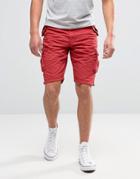 Brave Soul Cargo Shorts - Red