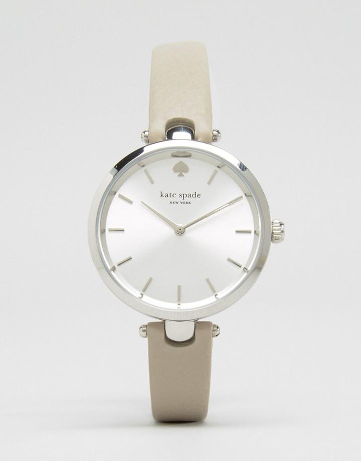 Kate Spade Gray Leather Holland Watch 1yru0813 - Gray
