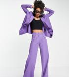 Reclaimed Vintage Inspired Tailored Pants In Purple