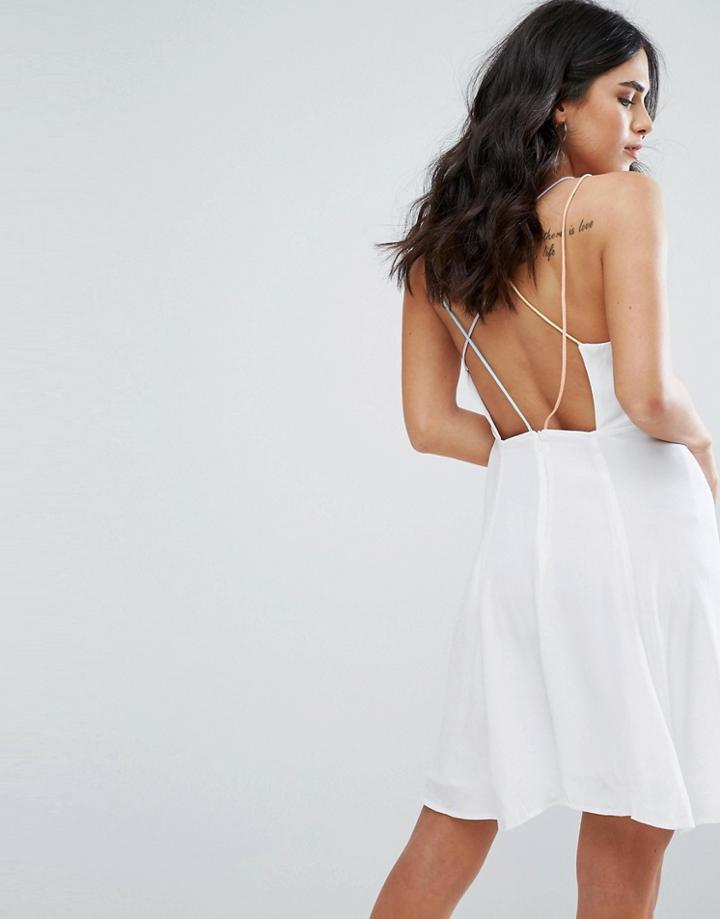 Little White Lies Odette Cross Back Dress - White