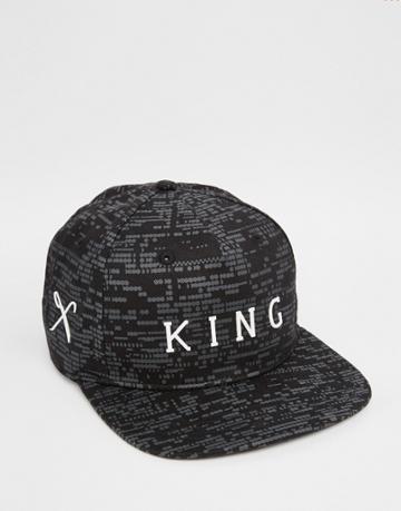 King Apparel Matrix Snapback Cap - Black