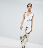 Hope & Ivy Petite Floral Wide Leg Jumpsuit-multi