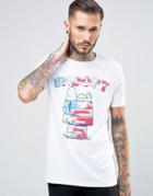Asos T-shirt With Snoopy Doghouse Print In White - White