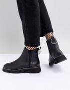 Asos Design Aria Chunky Chelsea Ankle Boots - Black