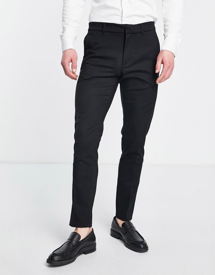 New Look Skinny Suit Trousers In Black