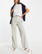 Topshop Slouch Pants In Pale Gray - Part Of A Set