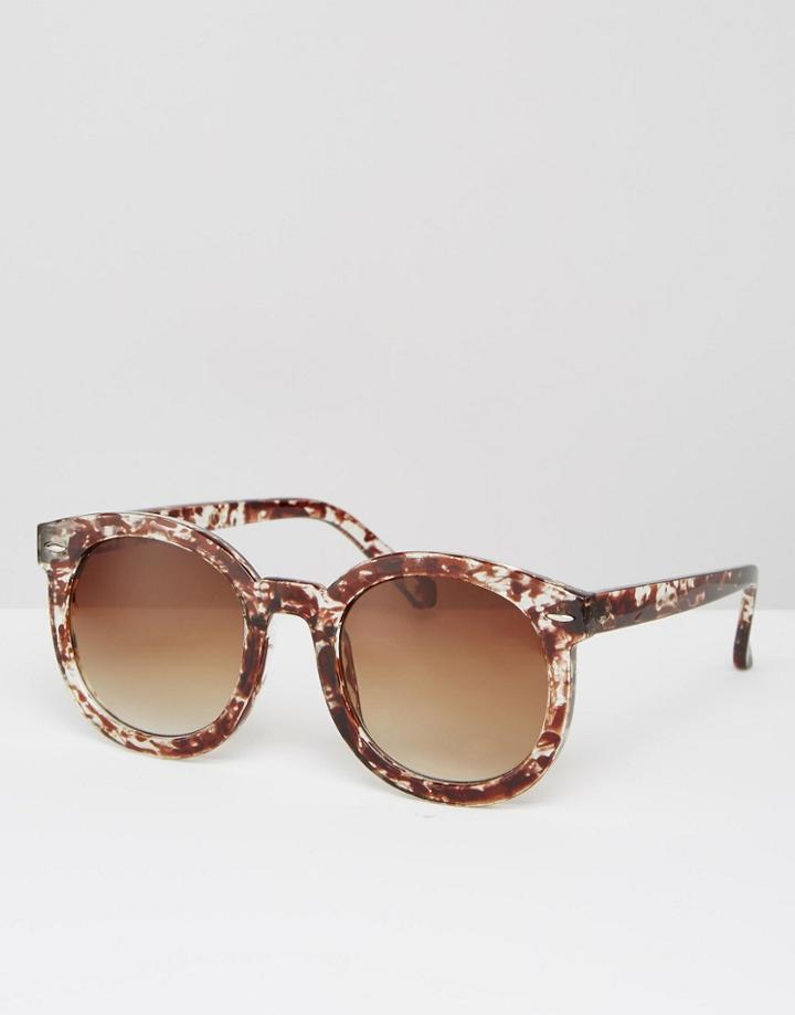 Missguided Tortoiseshell Fame Sunglasses - Brown